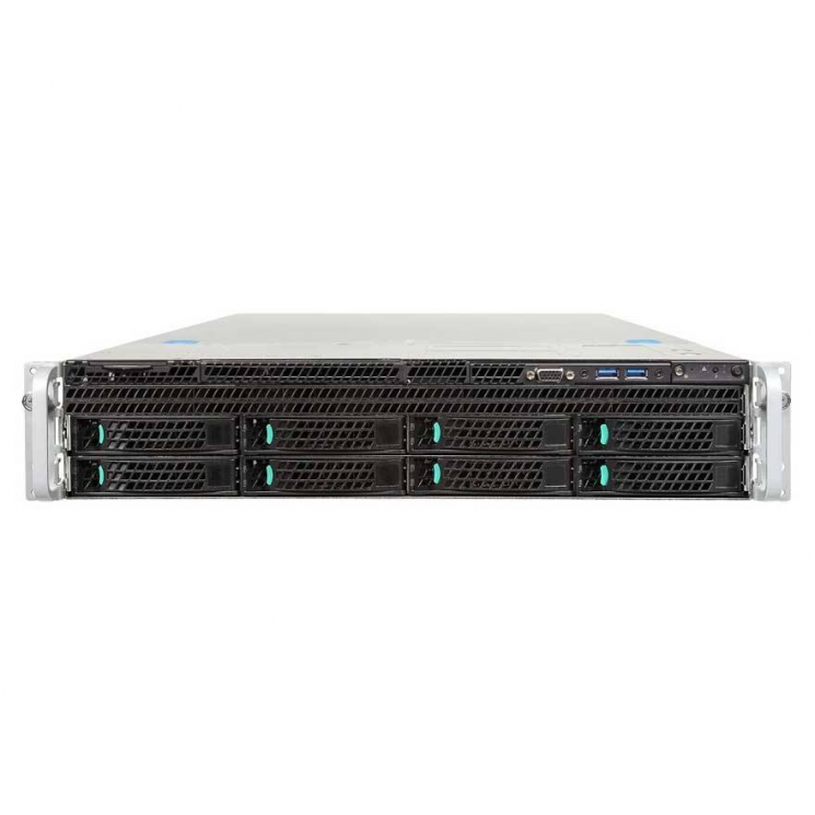 Серверная платформа Intel R2308WTTYSR 2U, 2xE5-2600V3/V4, 24xDDR4, 8x3.5 HDD, 1+0 1100W (USED)