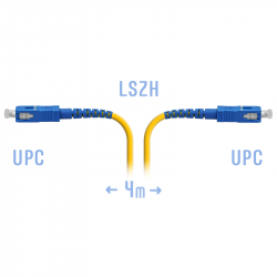 Патчкорд оптический SC/UPC SM 4 метра