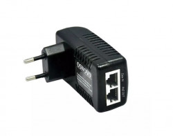 Инжектор POE Osnovo Midspan-1/151GA, 1x10/100/1000Mbps, 802.3af, PoE бюджет 15Вт