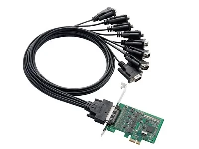 CP-118EL-A W/O CABLE 8-портовая плата RS-232/422/485 (без кабеля) MOXA