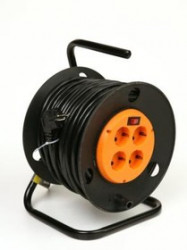 КРОНА КС427040 РС-4 (УР16-0001) 40м (на катушке с зем) (ПВС 3х1.5), Силовой удлинитель