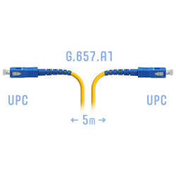 Патчкорд оптический SC/UPC SM G.657.A1 5 метров