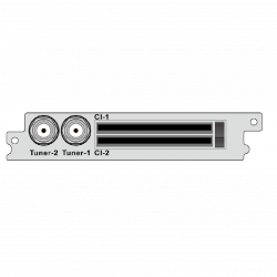 2-канальный демодулятор DVB-S2 / S, 2 * CI для DCP-1000Pro