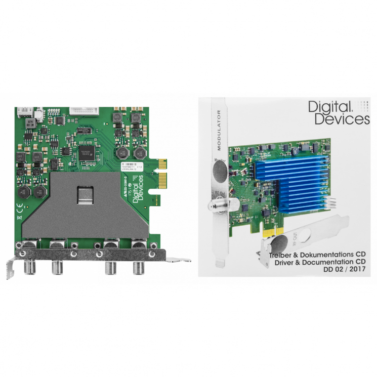 Карта 8-тюнерного приемника DVB-S2X PCIe MaxSX8 Basic