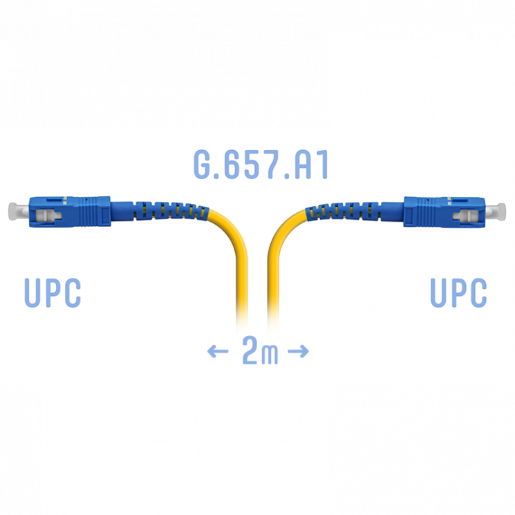 Патчкорд оптический SC/UPC SM G.657.A1 2 метра