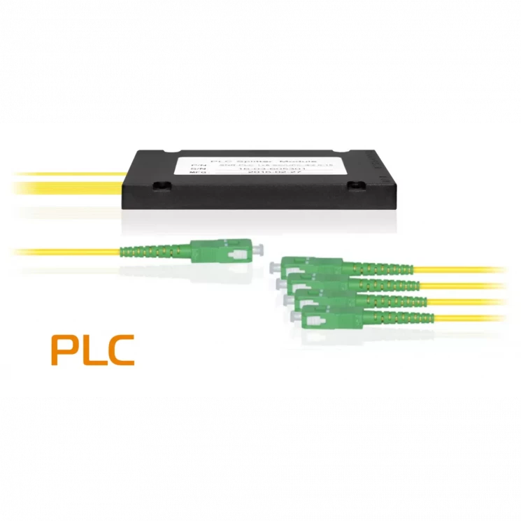 Делитель оптический планарный PLC-1x4, корпус, разъемы SC/APC
