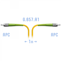 Патчкорд оптический FC/APC SM G.657.A1 1 метр