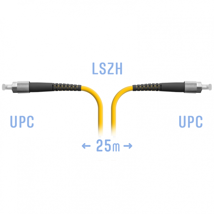 Патчкорд оптический FC/UPC SM 25m