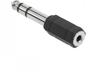 PL1063, Переходник Jack 6.3 mm вилка - Jack 3.5" mm розетка, аудио-стерео