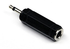 PL1064, Переходник Jack 3.5" mm вилка - Jack 6.3 mm розетка, аудио-стерео