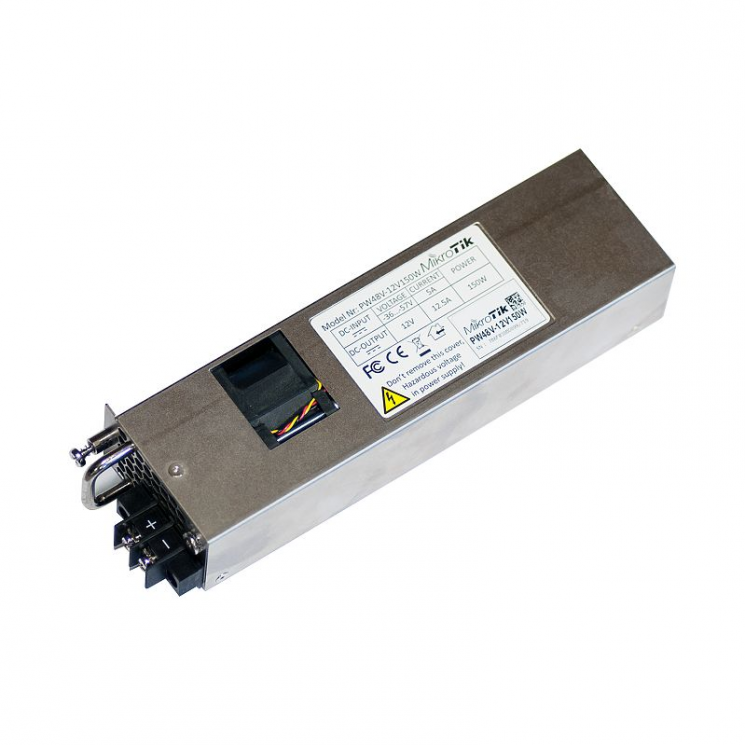 Блок питания Mikrotik 48V / 12V150W для маршрутизатора CCR1072