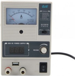 QJ1501D, Источник питания 0-15V-1A+ 5V/1A, USB выход