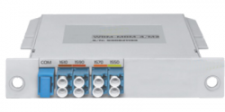 Мультиплексор CWDM одноволоконный 4-канальный (trx:1610-1550, 1470-1530), в пластиковом слоте