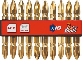 39D382, Комплект бит PH2 x 60мм, Cr-V, (10 шт)