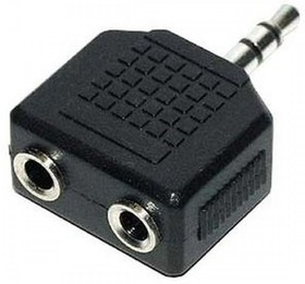 PL1065, Переходник Jack 3.5" mm вилка -- 2хJack 3.5" mm розетка, стерео-аудио