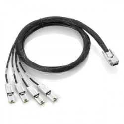Кабель HP AH587A 2M External Infiniband (SFF8470) to 4 Mini SAS (SFF8088) 1x SAS Cable Kit-AH587A(NEW)