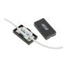 Кабельный соединитель NETLAN IDC-IDC, Кат.5e (Класс D), 100МГц, KRONE, T568A/B, неэкранированный, черный, уп-ка 10шт.