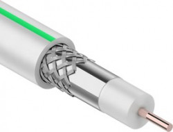 SAT-703B+ CU/AL/AL (01-2431-1), Кабель коаксиальный 75Ом, белый