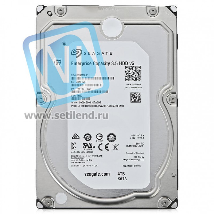 Жесткий диск Seagate Enterprise Capacity 4TB 7.2k 3.5" SATA