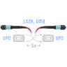 Патчкорд оптический MPO/UPC FF MM (50/125 OM4), 8 волокон, 5 метра (Cross)