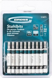 11471, Набор бит TORX 25х50, сталь S2, 10 шт.