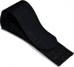 PL9640, Хомут-липучка с клеевой основой 70мм x 20мм, 5 шт (черный)