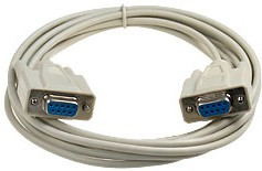 Кабель нуль модемный DB9F-DB9F 3.0м литой разъем