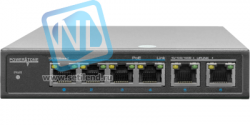 PoE коммутатор неуправляемый PUS-TT04-60M, 4x10/100BASE-TX 802.3af&amp;at + 2x10/100BASE-TX, 60Вт