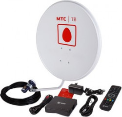 35-0105, Комплект Спутникового ТВ от МТС, ТВ-приставка, 1 год "Базовый ULTRA HD" (модель №171)