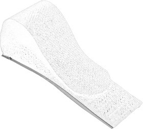 PL9641, Хомут-липучка с клеевой основой 70мм x 20мм 5 шт (белый)