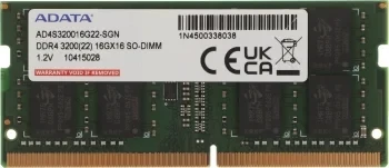Память DDR4 16Gb 3200MHz A-Data AD4S320016G22-SGN RTL PC4-25600 CL22 SO-DIMM 260-pin 1.2В