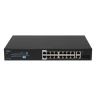 Неуправляемый 16 портовый PoE коммутатор PUS-2C16L-250R с возможностью установки в стойку