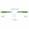 Патчкорд оптический FTTH SC/APC, кабель 604-02-01W, 10 метров