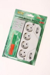 MOST COMPACT CRG-б 2м 6 розеток, белый BL1, Сетевой фильтр