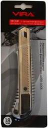 Нож VIRA 831309 18мм металл. корпус Auto-lock