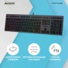 Клавиатура A4Tech Fstyler FX60 серый USB slim LED (FX60 GREY / NEON)