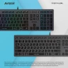 Клавиатура A4Tech Fstyler FX60 серый USB slim LED (FX60 GREY / NEON)