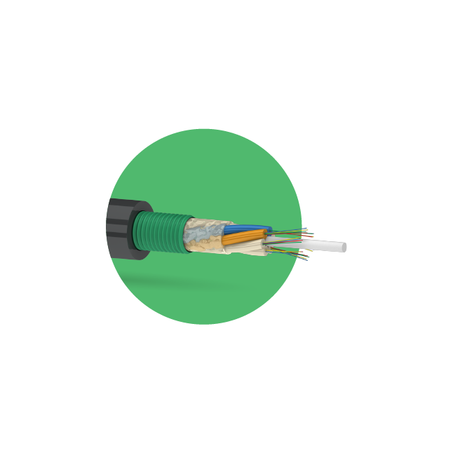 Кабель оптический ОКК 12 G.652D (1х8)(1х4) 2,7кН