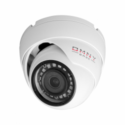 IP камера OMNY BASE miniDome2E-WD-12V 28, купольная 2Мп (1920×1080) 30к/с, 2.8мм, F2.0, 12±1В DC, ИК до 25м, EasyMic, WDR 120dB
