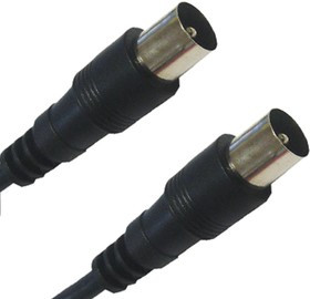 PL1101, Кабель ТВ вилка - ТВ вилка, антенный, 1.5 м.