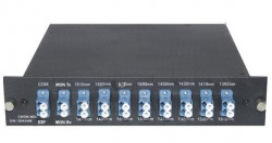 Мультиплексор CWDM одноволоконный 8-х канальный, (trx:1610-1390, 1470-1310), Monitor, UPG
