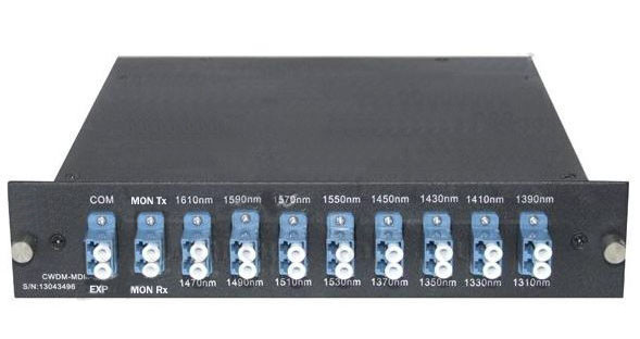 Мультиплексор CWDM одноволоконный 8-х канальный, (trx:1610-1390, 1470-1310), Monitor, UPG