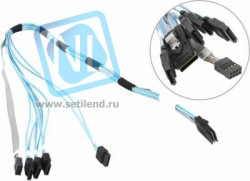 Кабель mSAS-4SATA, 80см, внутренний
