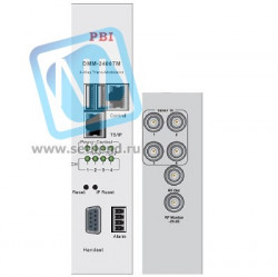 Модуль 4-тюнерного трансмодулятора QAM DMM-2400TM-30T2C (4 PLP DVB-T2 в 4 DVB-C) для цифровой ГС PBI DMM-1000
