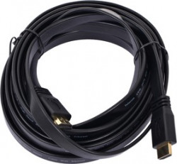 HDF3, Кабель HDMI (M) - HDMI (М), вер. 1.4, поддержка Ethernet/3D, плоский, 3м