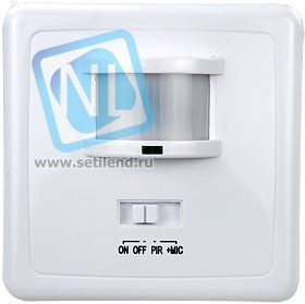 LX-2000/SEN1A, датчик движения, 500W, DD=12m, белый, 140°