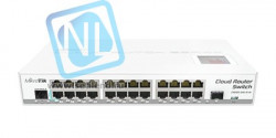 Коммутатор Cloud Router Switch Mikrotik 125-24G-1S-IN (RouterOS L5), настольный форм-фактор