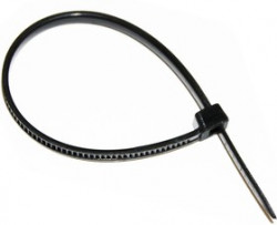 ALT-150M-B, Стяжка неоткрывающаяся с фиксатором 3.6х150мм, черная (уп. 100 шт.)