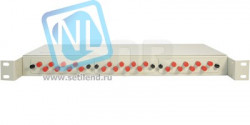 Кросс оптический 19" (ШКОС) укомплектованный на 24 FC портов (комплект с розетками)