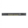 Коммутатор ZYXEL NebulaFlex Pro GS2220-28HP Hybrid L2 PoE+ switch , rack 19", 24xGE PoE+, 4xCombo (SFP / RJ-45), budget 375 W, standalone / cloud man